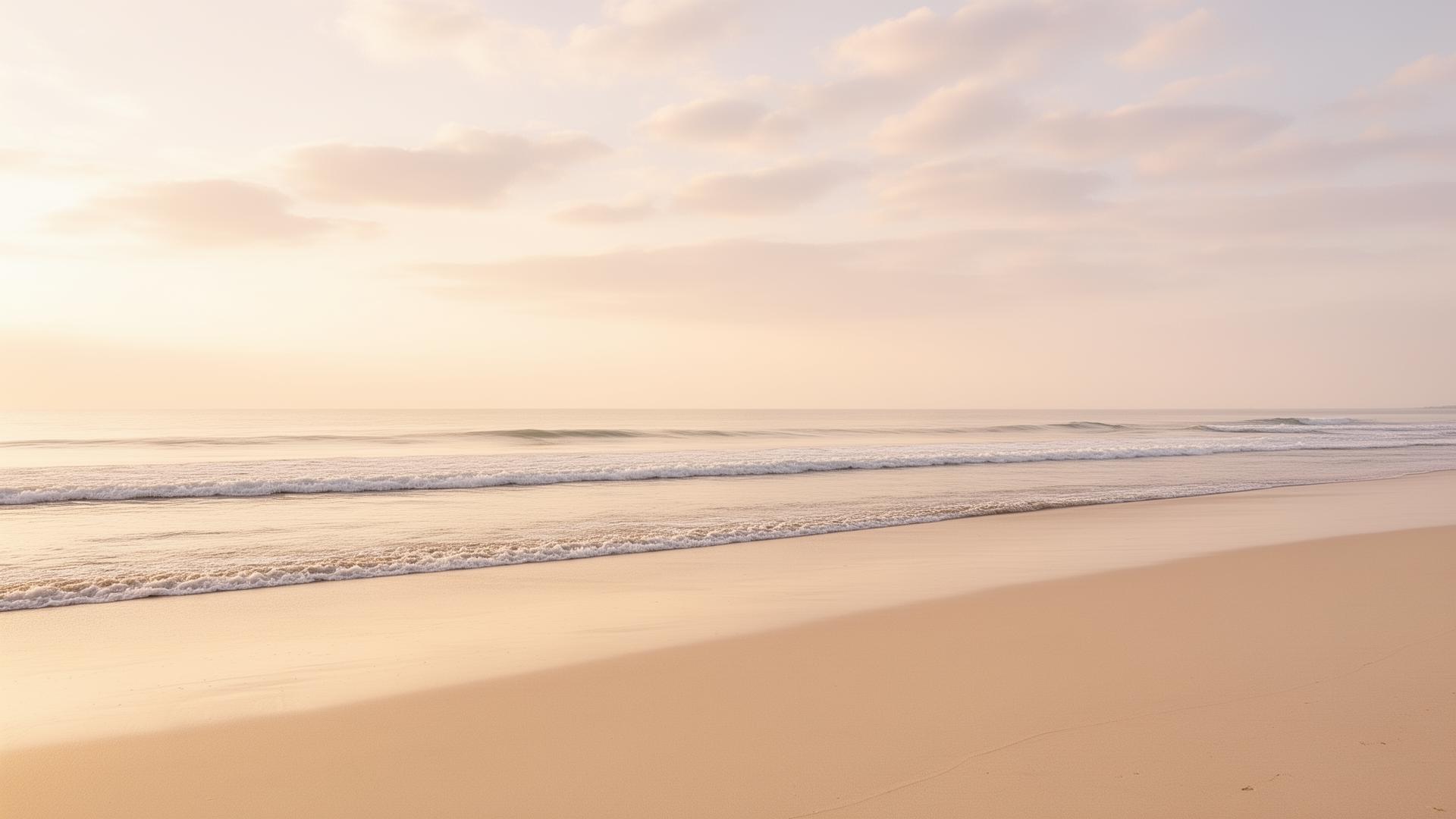 Plage paisible — invitation à un moment avec soi